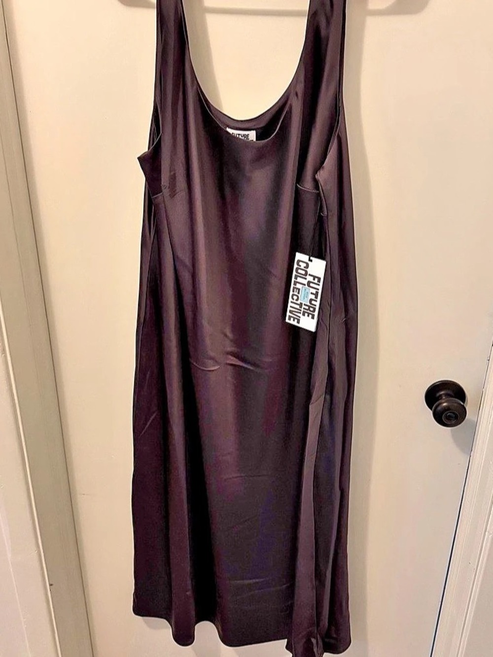 Future Collective Reese Blutstein Chocolate Maxi Dress XXL NWT